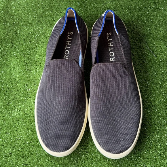 Rothys Original Slip On Black Sneaker - Picture 1 of 10